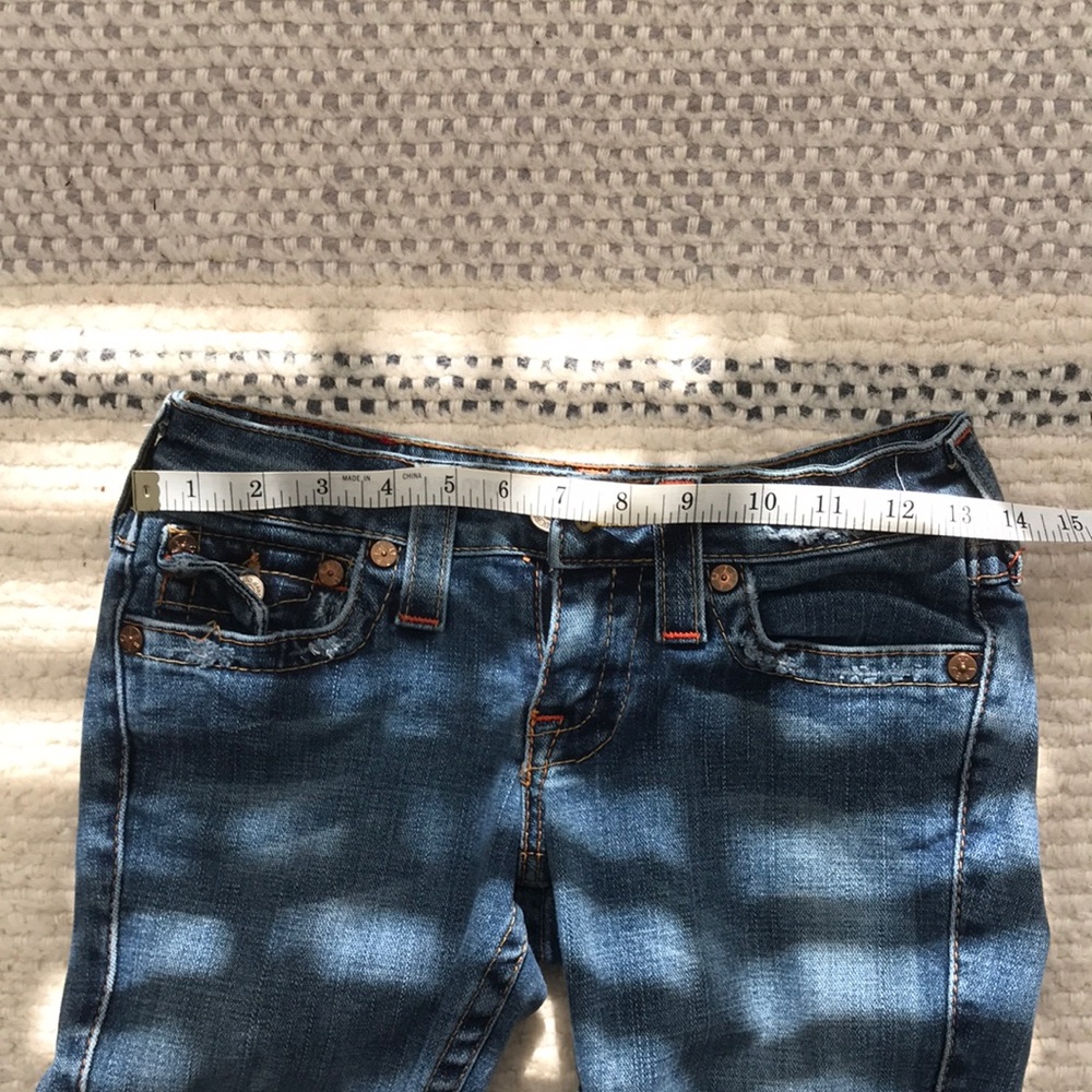 True Religion distressed flare jean 25 - Picture 8 of 13